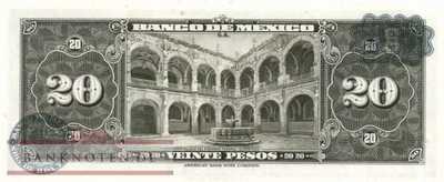 Mexico - 20  Pesos (#054n-BGB_UNC)