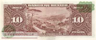 Mexico - 10  Pesos (#058i-LU_UNC)