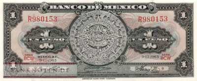 Mexico - 1  Peso (#059i-BCW_UNC)