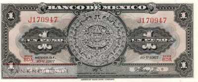 Mexico - 1  Peso (#059j-BDA_UNC)
