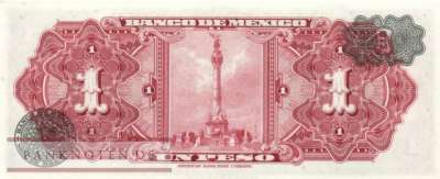 Mexico - 1  Peso (#059j-BEB_UNC)