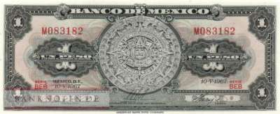 Mexico - 1  Peso (#059j-BEB_UNC)