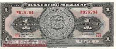 Mexico - 1  Peso (#059k-BGJ_UNC)