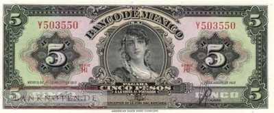 Mexico - 5  Pesos (#060c-HI_UNC)