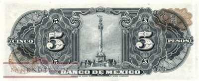 Mexico - 5  Pesos (#060d-HS_UNC)