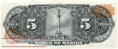 Mexico - 5  Pesos (#060g-LS_UNC)