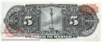 Mexico - 5  Pesos (#060j-BGN_UNC)