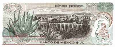 Mexico - 5  Pesos (#062a-C_UNC)