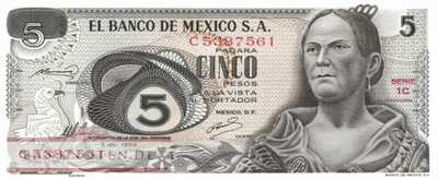 Mexico - 5  Pesos (#062a-C_UNC)