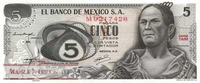 Mexico - 5  Pesos (#062c-AM_UNC)