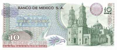 Mexico - 10  Pesos (#063h-EJ_UNC)