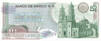 Mexico - 10  Pesos (#063i-EL_UNC)