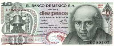 Mexico - 10  Pesos (#063i-EL_UNC)