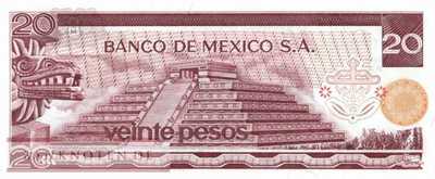 Mexico - 20  Pesos (#064b-AH_UNC)