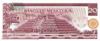 Mexico - 20  Pesos (#064b-AX_UNC)