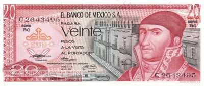 Mexico - 20 Pesos (#064b-BC_UNC)