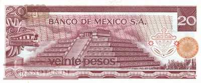 Mexico - 20  Pesos (#064b-BJ_UNC)