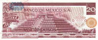 Mexico - 20  Pesos (#064c-CR_UNC)