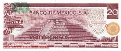 Mexico - 20  Pesos (#064d-DD_UNC)