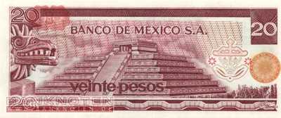 Mexico - 20 Pesos (#064d-DJ_UNC)