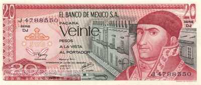 Mexico - 20 Pesos (#064d-DJ_UNC)