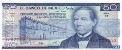 Mexico - 50  Pesos (#065a-BT_UNC)