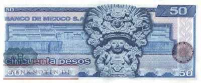 Mexico - 50  Pesos (#065a-BZ_UNC)