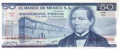 Mexico - 50  Pesos (#065a-CD_UNC)