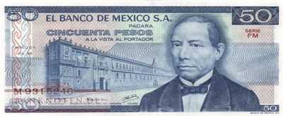 Mexico - 50  Pesos (#067a-FM_UNC)