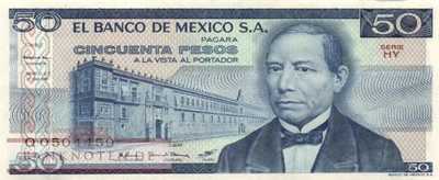 Mexico - 50  Pesos (#073-HY_UNC)