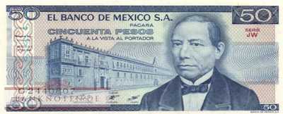 Mexico - 50  Pesos (#073-JW_UNC)