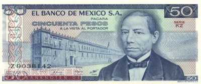 Mexico - 50 Pesos (#073-KZ_UNC)