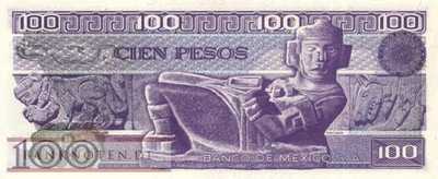 Mexico - 100  Pesos (#074b-UB_UNC)