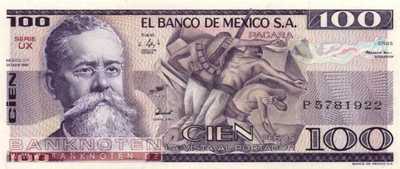 Mexico - 100 Pesos (#074c-UX_UNC)