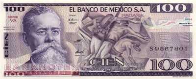 Mexico - 100  Pesos (#074c-VA_UNC)