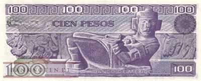Mexico - 100  Pesos (#074c-VF_UNC)