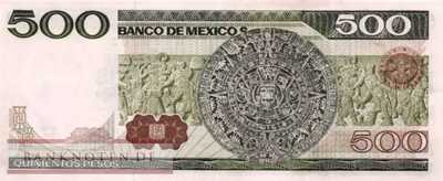 Mexico - 500  Pesos (#075a-BE_UNC)