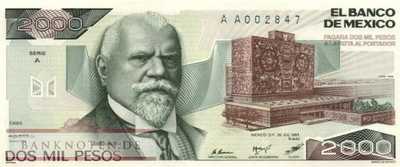 Mexico - 2.000  Pesos (#082a-A_UNC)