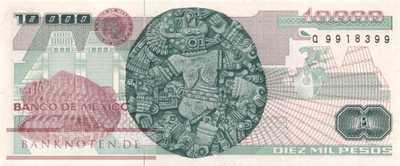 Mexico - 10.000  Pesos (#090a-ME_UNC)