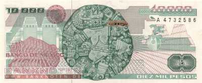 Mexico - 10.000  Pesos (#090d-PU_UNC)