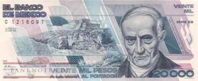 Mexico - 20.000  Pesos (#092b-EB_UNC)