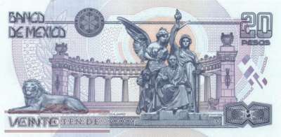 Mexico - 20  Pesos (#106d-CD_UNC)