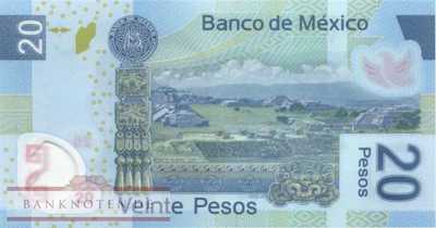 Mexico - 20  Pesos (#122-AA_UNC)