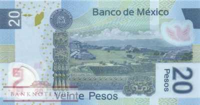 Mexico - 20  Pesos (#122i-P_UNC)