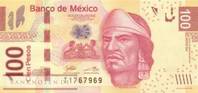 Mexico - 100  Pesos (#124-BJ_UNC)