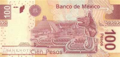 Mexico - 100  Pesos (#124g-V_UNC)