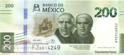 Mexico - 200  Pesos (#131A-3_UNC)