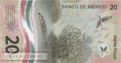 Mexico - 20  Pesos - Gedenkbanknote (#132a-U4_UNC)