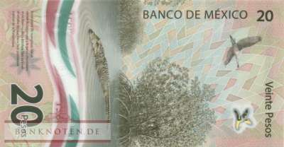 Mexico - 20  Pesos - Gedenkbanknote (#132f-U4_UNC)