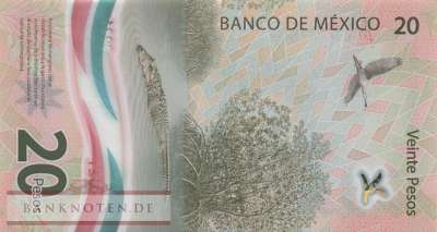 Mexico - 20  Pesos (#132h-2_UNC)